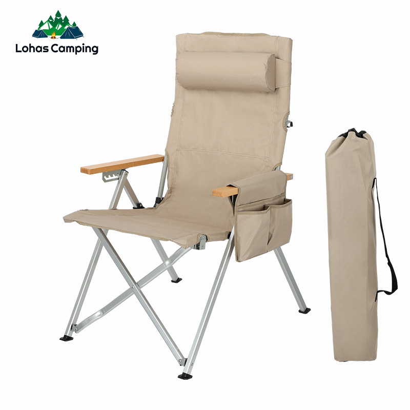 Outdoor Furniture Bench - Lohascamping Portable Adjustable Arm Chair garden