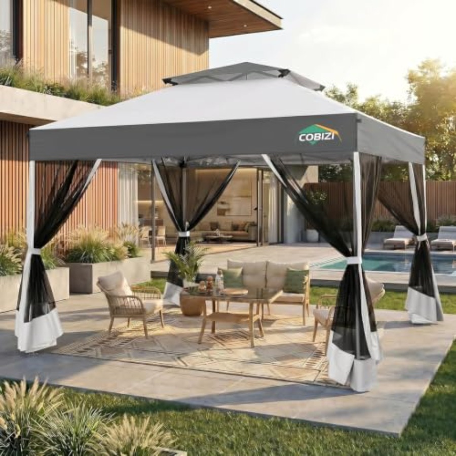 Gazebo Pop Up - Pop Up Gazebo with Mesh Netting,