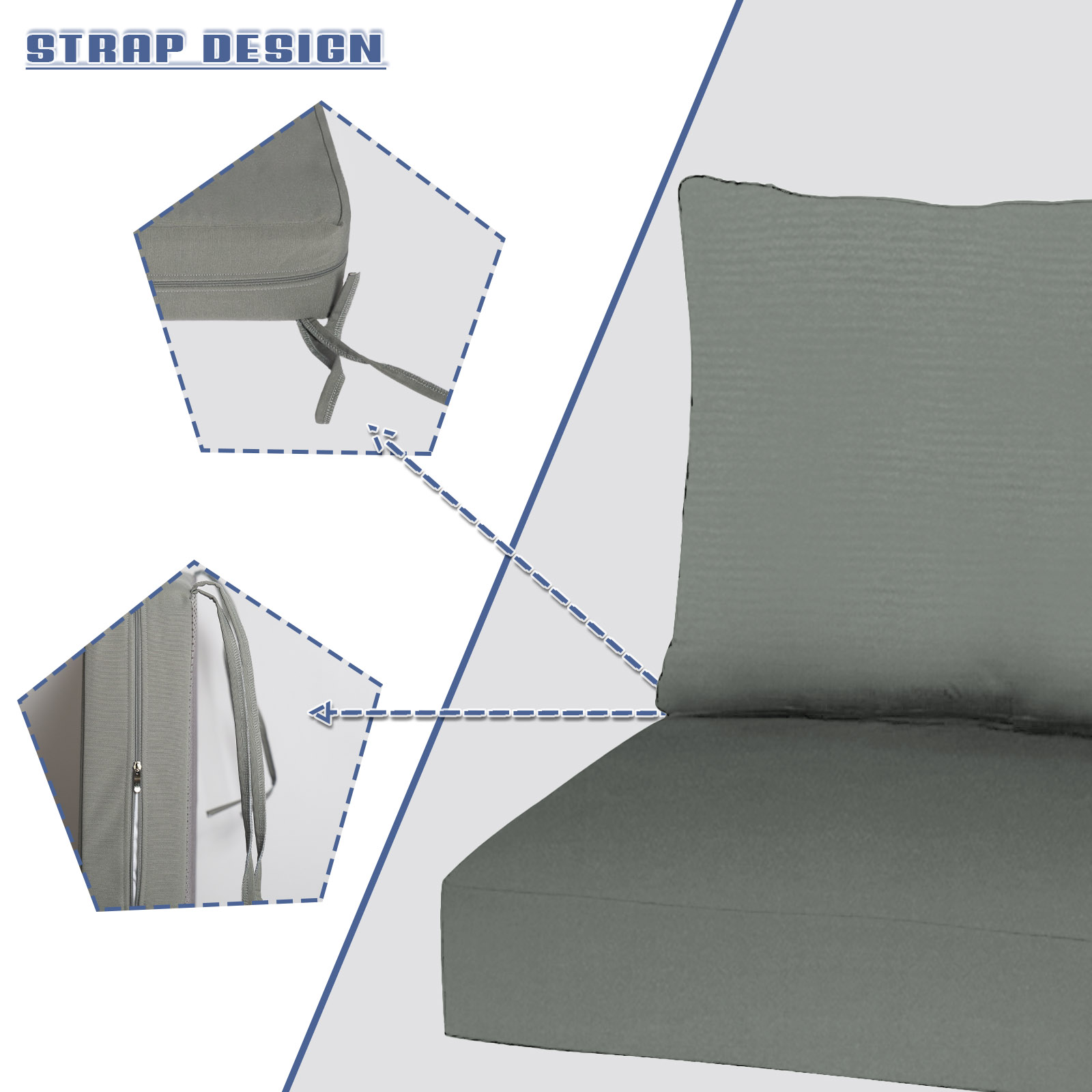 Custom Seat And Back Cushions  - Outdoor Furniture Upholstery 评论和价格