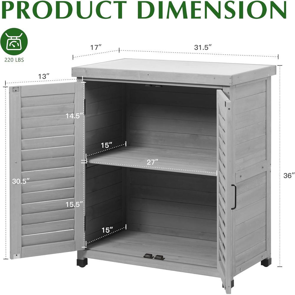 Outdoor Storage Cabinet & Pott - Outdoor Furniture Bench 评论和价格