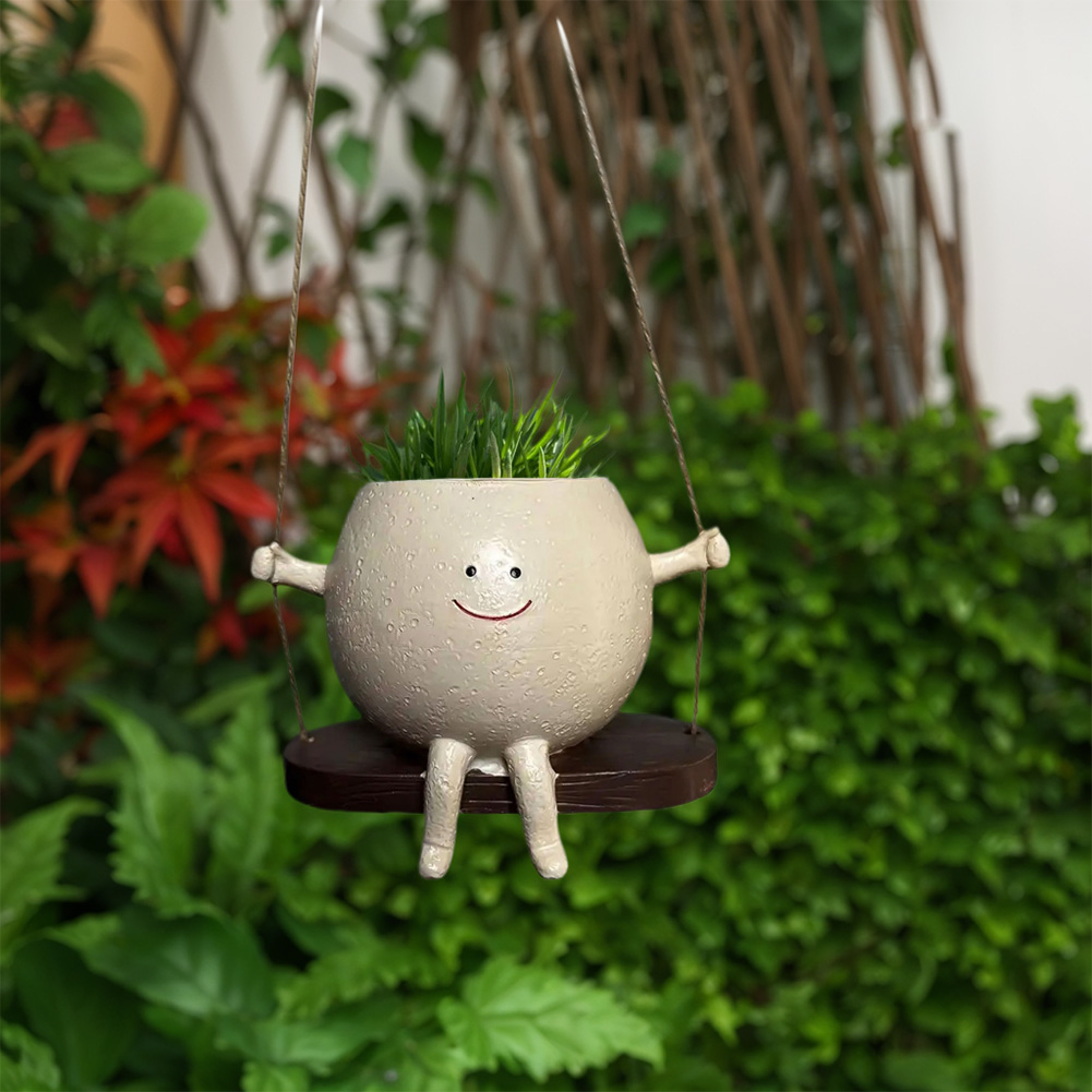 Chair/Swing Smile Face Planter - Garden Swing Chair 评论和价格