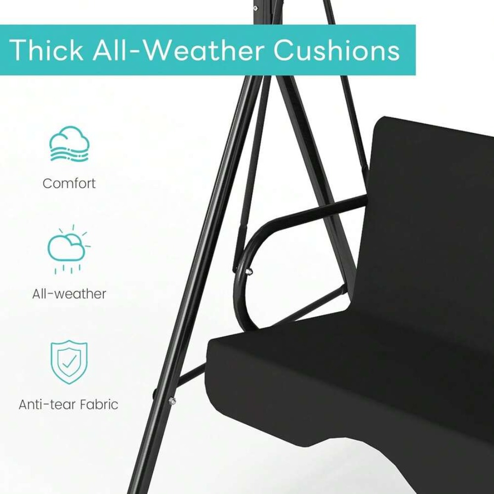 Outdoor Patio Swing Chair with - Garden Swing Chair 评论和价格