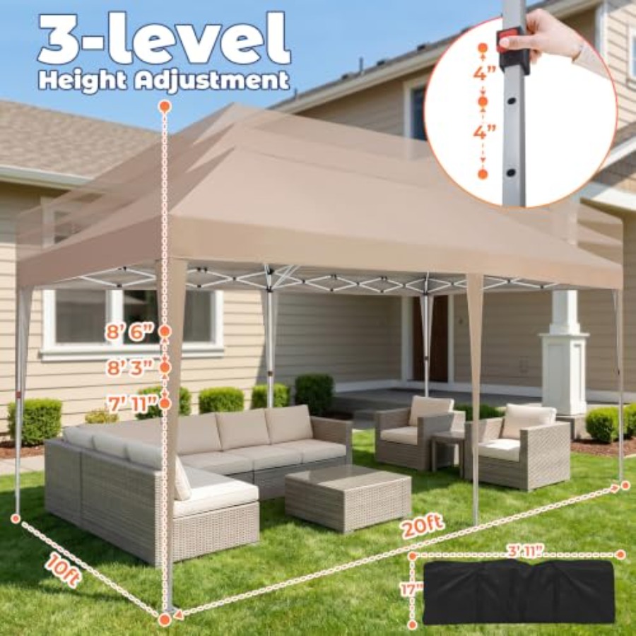 Pop up Canopy Tent Outdoor Gaz - Gazebo Pop Up 评论和价格
