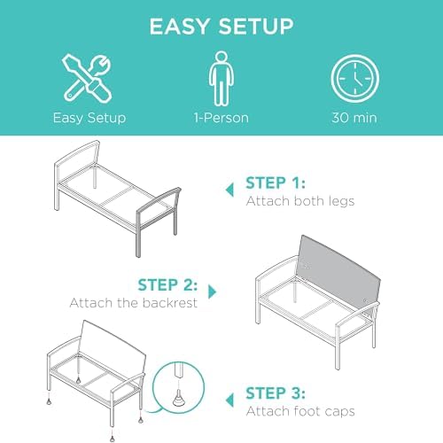 Outdoor Bench 2-Person Wicker  - Outdoor Furniture Bench 评论和价格