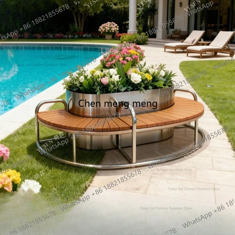 D80 Stainless Steel Flower Box - Outdoor Furniture Bench 评论和价格