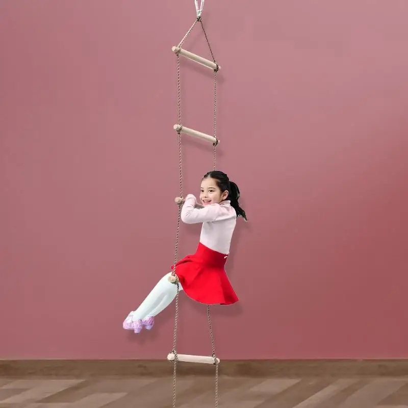 Kids Wooden Ladder Outdoor Act - Garden Swing Chair 评论和价格
