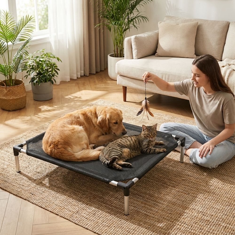 Breathable Mesh Elevated Dog B - Outdoor Rug Waterproof 评论和价格