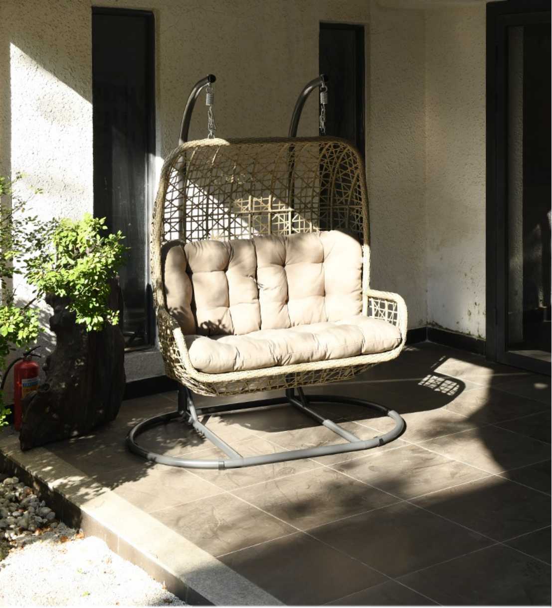 Garden Patio Outdoor Double Ch - Garden Swing Chair 评论和价格