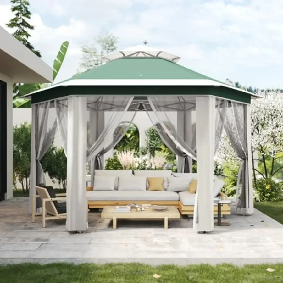 13'x13' Pop Up Gazebo Hexagona - Gazebo Pop Up 评论和价格