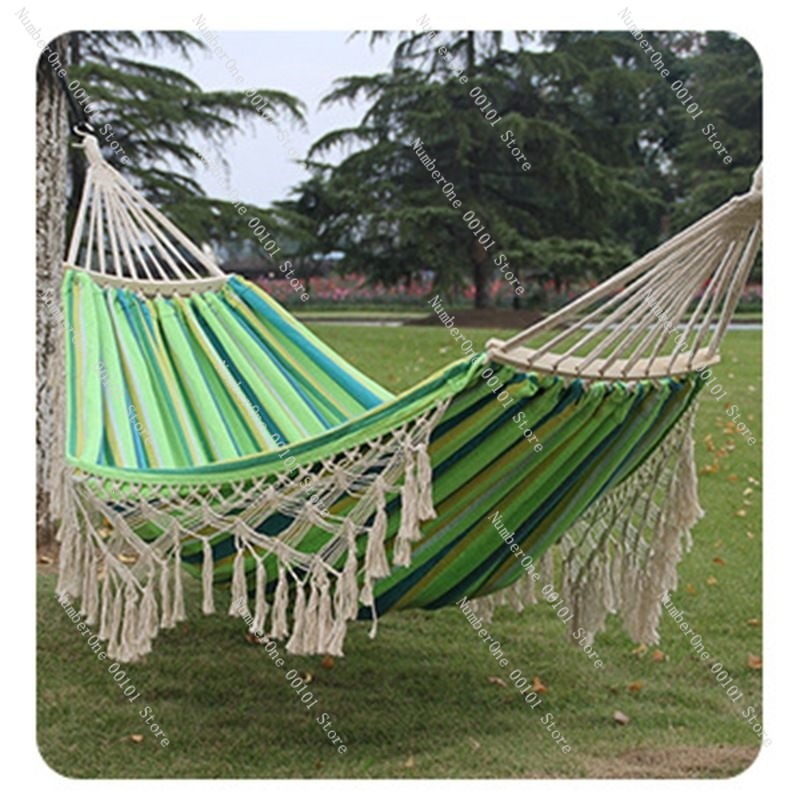 Canvas Double Hammock with Tas - Garden Swing Chair 评论和价格