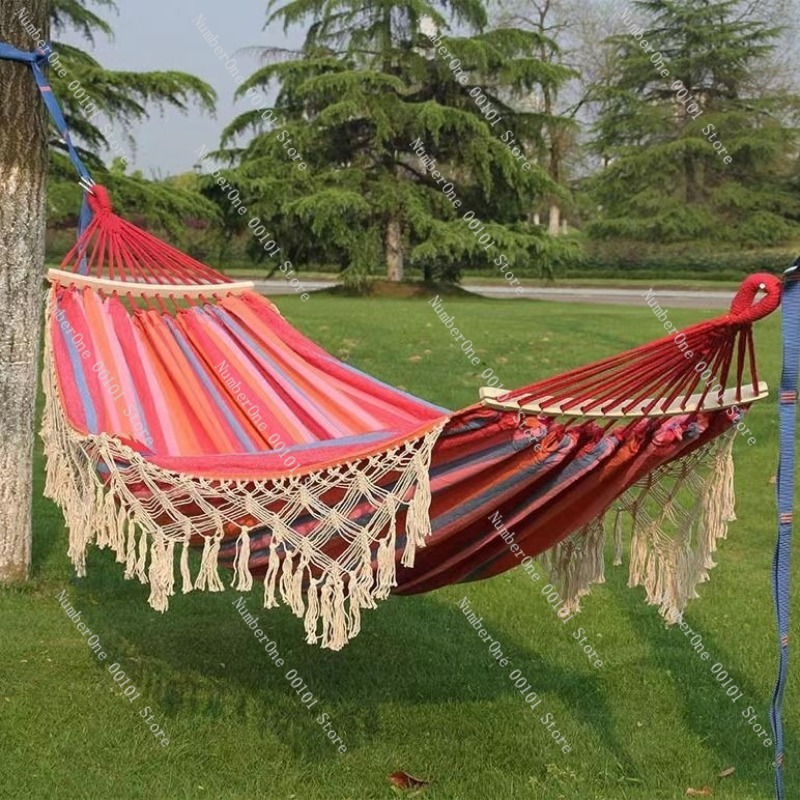 Canvas Double Hammock with Tas - Garden Swing Chair 评论和价格