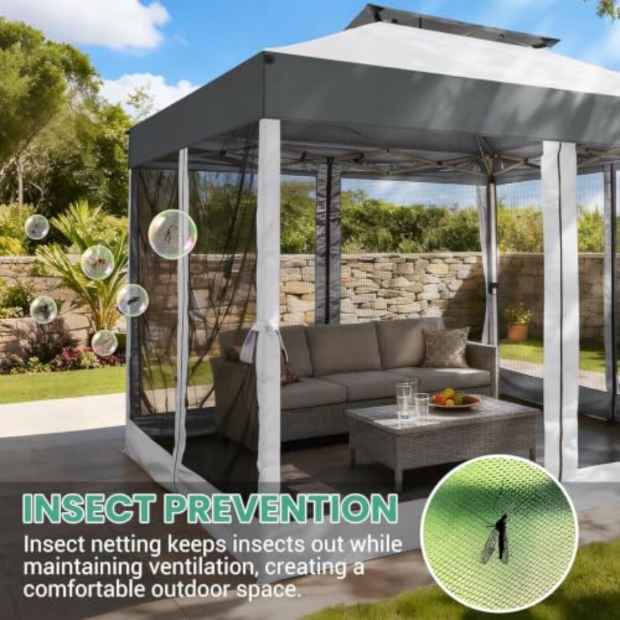Pop Up Gazebo with Mesh Nettin - Gazebo Pop Up 评论和价格