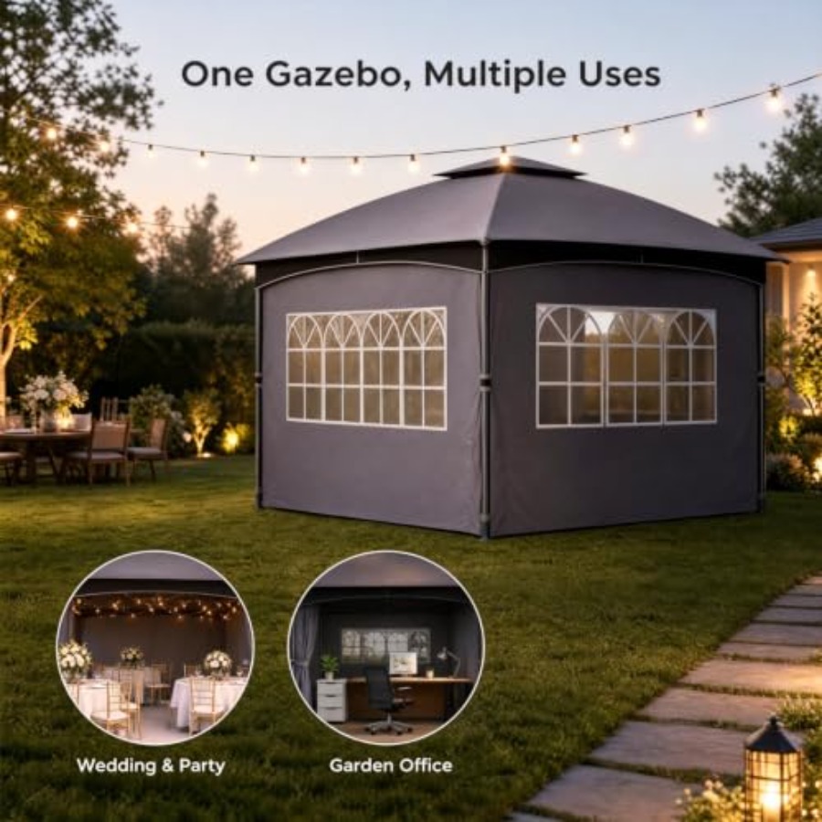 13x13 Feet Pop Up Gazebo with  - Gazebo Pop Up 评论和价格