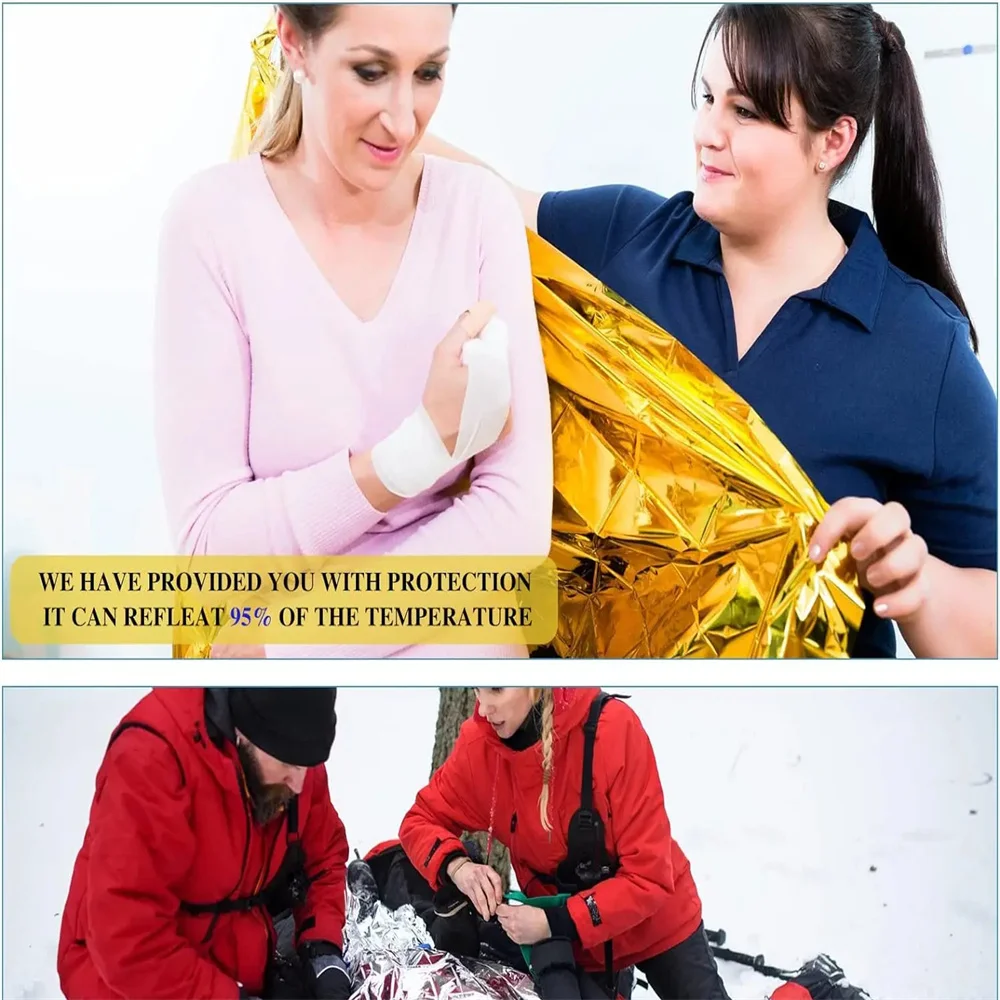 5Pcs Emergency Thermal Blanket - Outdoor Rug Waterproof 评论和价格
