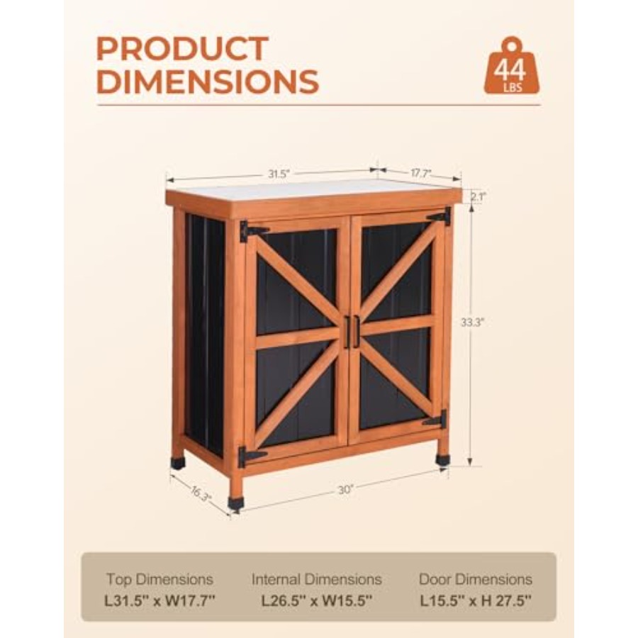 Outdoor Storage Cabinet, 31.5