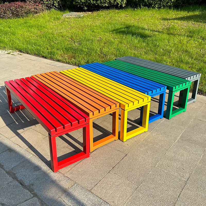 Internet celebrity White bench - Outdoor Furniture Bench 评论和价格