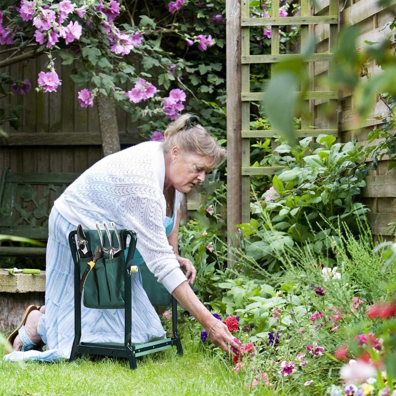 Garden Kneeler Folding Garden  - Garden Bench Metal 评论和价格