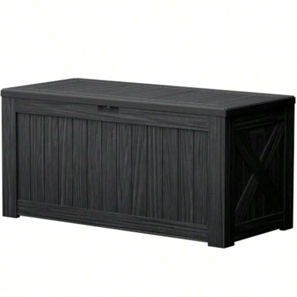 120 Gallon Deck Box Outdoor St - Outdoor Furniture Bench 评论和价格