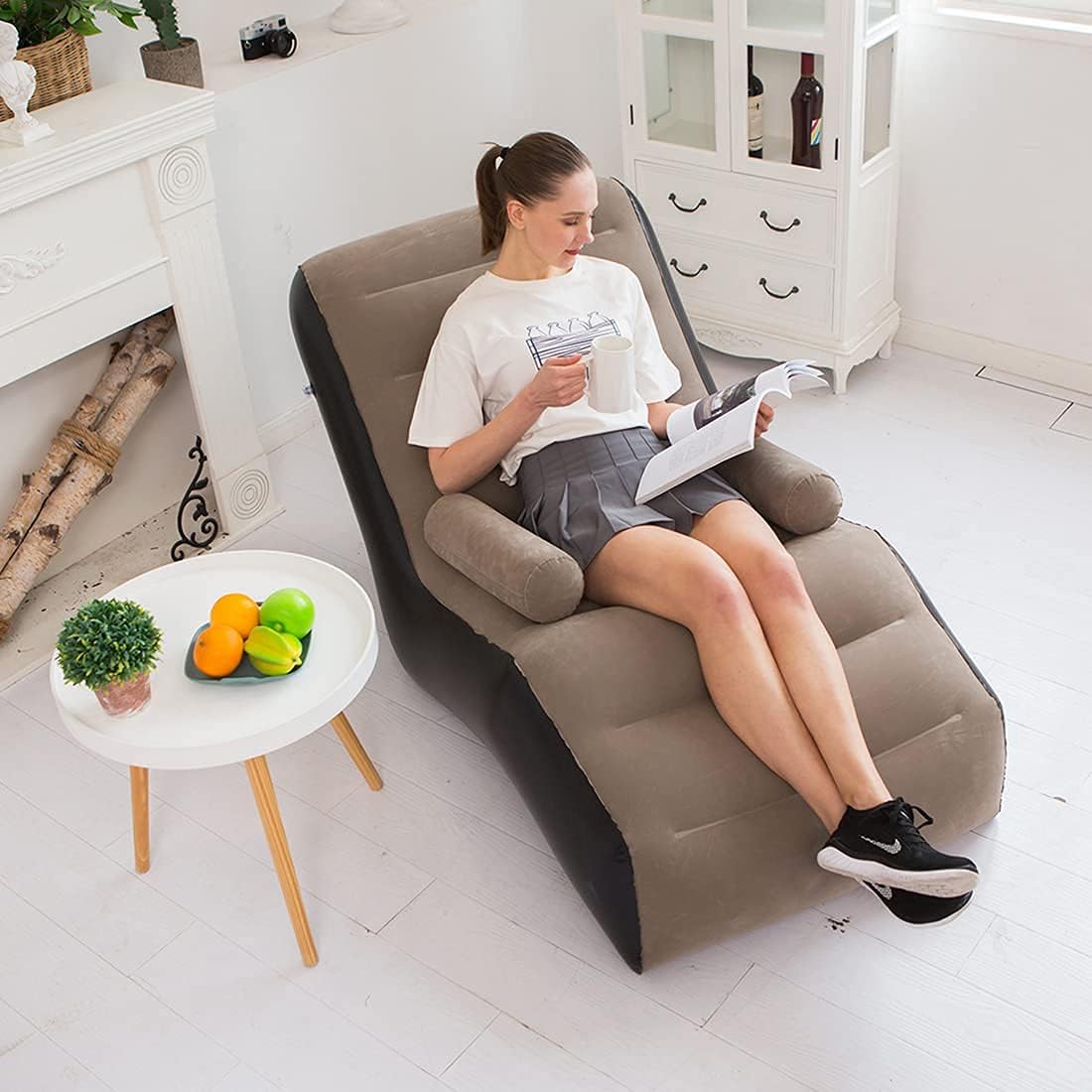 Folding Lazy Sofa,Inflatable L - Outdoor Furniture Bench 评论和价格