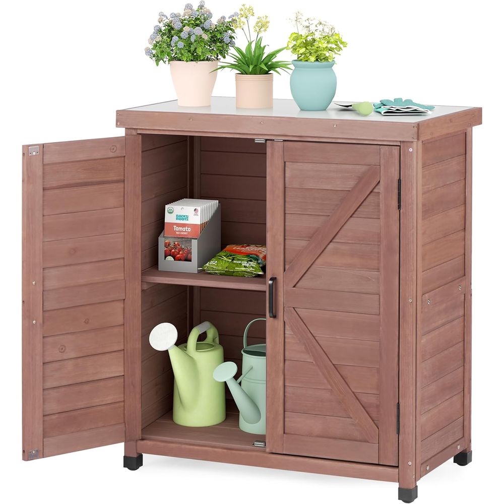 Outdoor Storage Cabinet & Pott - Outdoor Furniture Bench 评论和价格